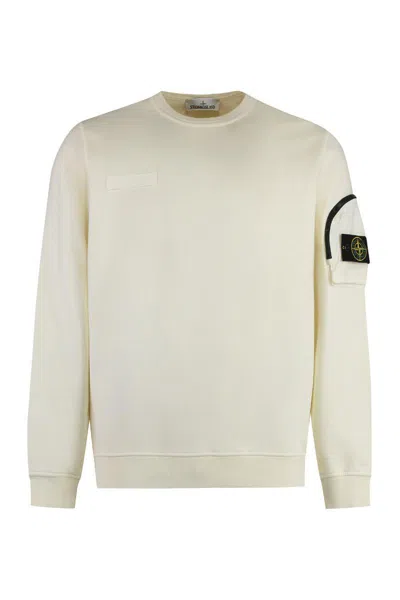 Stone Island Cotton Crew-neck Sweatshirt In Neutral