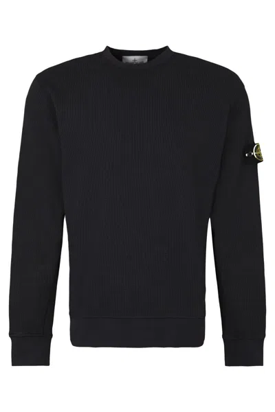 STONE ISLAND STONE ISLAND COTTON CREW-NECK SWEATSHIRT