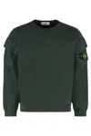 Stone Island Cotton Sweatshirt In Green