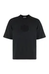 Stone Island Black Organic Cotton T-shirt In Black