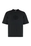 Stone Island Black Organic Cotton T-shirt In Black