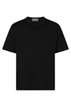 Stone Island Cotton Crew Neck T-shirt With Short Sleeves In Black