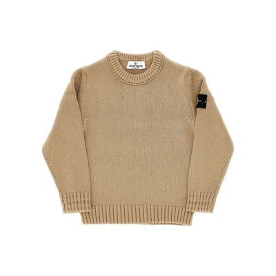 Stone Island Cotton Crewneck Sweater Kids In Multi