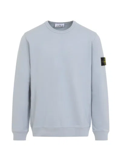 Stone Island Cotton Crewneck Sweatshirt In Gray