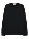 Stone Island Light Rws Pure Wool Sweater In Black