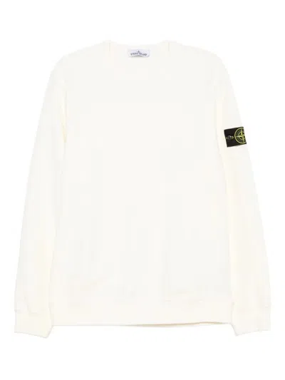 STONE ISLAND COTTON FLEECE CREW NECK SWEATSHIRT