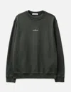 Stone Island Sweatshirt With Industrial Flow Print In Green