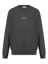 Stone Island Sweatshirt With Industrial Flow Print In Gray