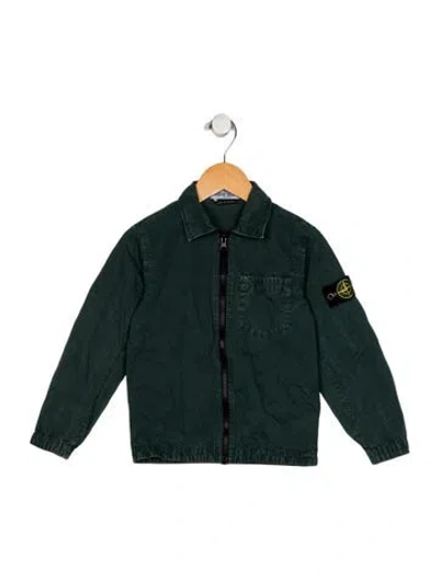 Pre-owned Stone Island Babies' Cotton Green Casual Zip Closure Jacket