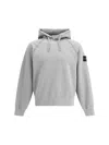 Stone Island 6100023 Brushed Organic Cotton Fleece In Gray