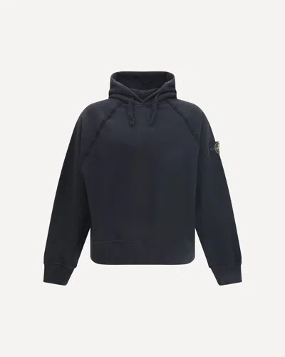 Stone Island Logo Sweatshirt In Blue