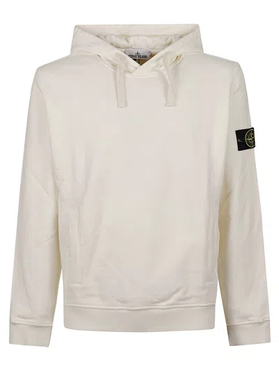 Stone Island Cotton Hoodie In Gray