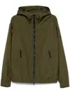 Stone Island Dark Green Jacket With Hood In Green