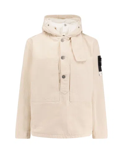 Stone Island Cotton Jacket In Pink