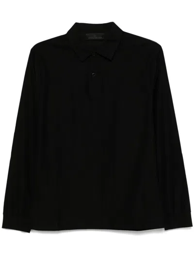 Stone Island Cotton Jersey Polo Shirt In Black