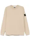 Stone Island Cotton Jersey Sweatshirt In Neutrals