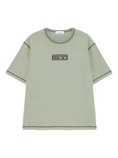 Stone Island Cotton Jersey T-shirt In Green