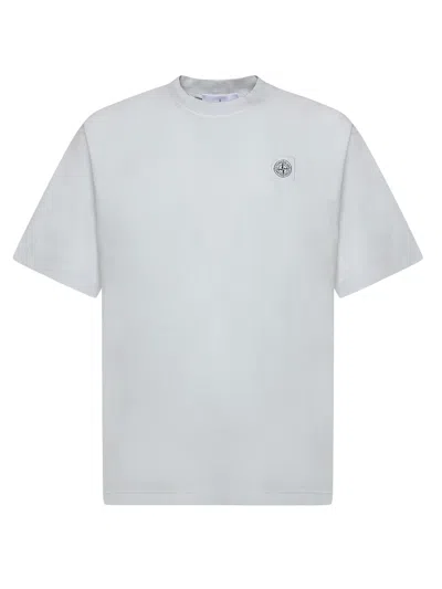 Stone Island Cotton Jersey T-shirt With Compass Patch In White