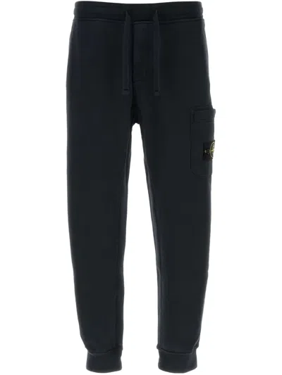 Stone Island Navy Patch Lounge Pants In V0020 Navy Blue