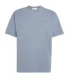 Stone Island Regular-fit T-shirt With Compass Patch In Blue