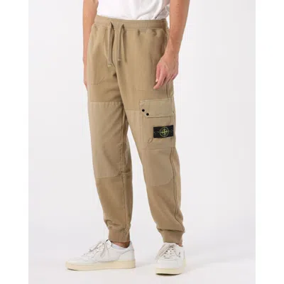 Stone Island Cotton Men Cargo Men's Trouser In Beige