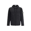 Stone Island Short Parka With Elastic Hem And Hood