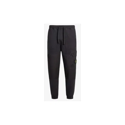 Stone Island Cotton Men's Track Men's Pant In Black