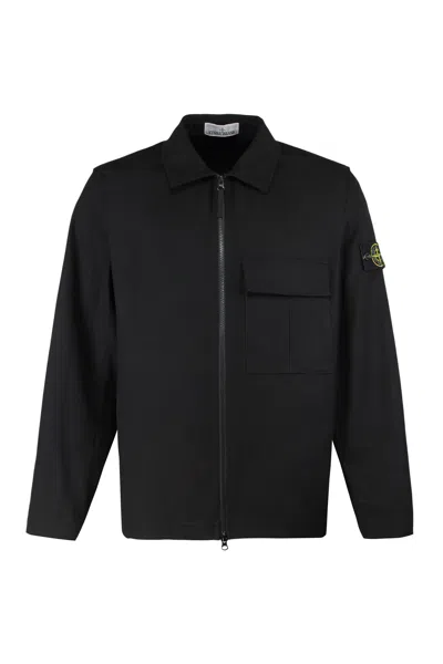 STONE ISLAND STONE ISLAND COTTON OVERSHIRT