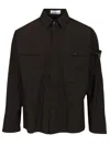 Stone Island Compass-patch Zip-up Overshirt