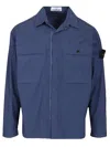 Stone Island Cotton Overshirt Shirts Blue