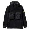 Stone Island Cotton Pile Garment Dyed Sweatshirt 'black'