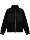 Stone Island Teddy-effect Jacket In Black