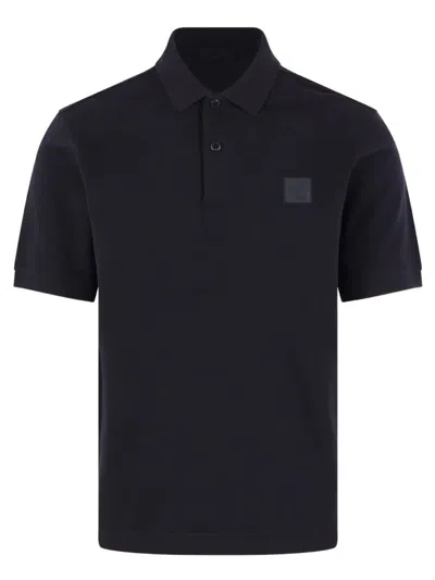 Stone Island Cotton Polo In Blue