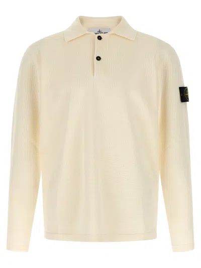 Stone Island Cotton Polo Polo Shirt In Neutral