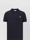 Stone Island Logo Polo Shirt In Black