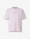 Stone Island Men Short Sleeve T-shirt In Pink