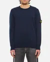 Stone Island Light Rws Pure Wool Sweater In Blue