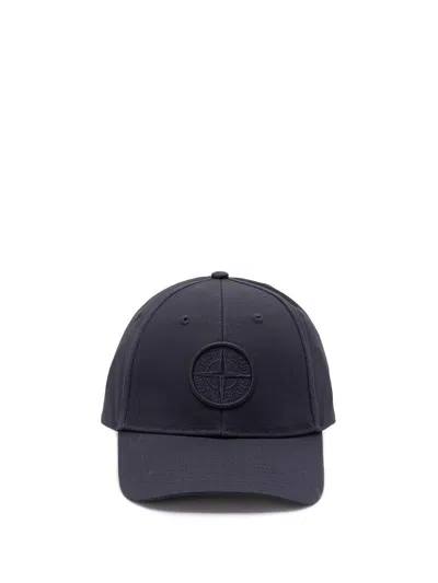 Stone Island `cotton Reps` Baseball Cap In Blue