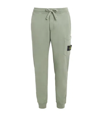Stone Island Cotton Slim-fit Sweatpants In Green