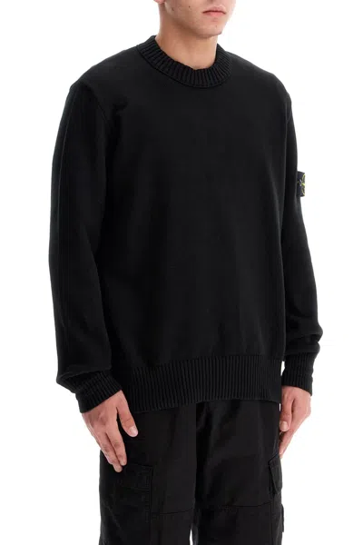 STONE ISLAND COTTON STRETCH PULLOVER SWEATER