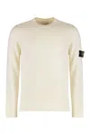 Stone Island Textured Knit Sweater With Crew Neckline