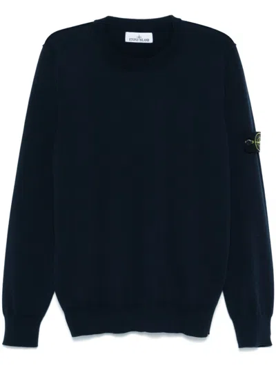 Stone Island Ribbed Neckline Overlock Sweater Size M In Animal Print