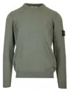 Stone Island Logoed Sweatshirt In Green
