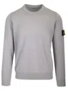 Stone Island Lightweight Wool Crew Neck Sweater With Raglan Sleeves Clothing