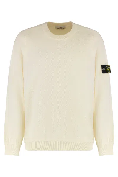 Stone Island Cotton Sweater In Neutral