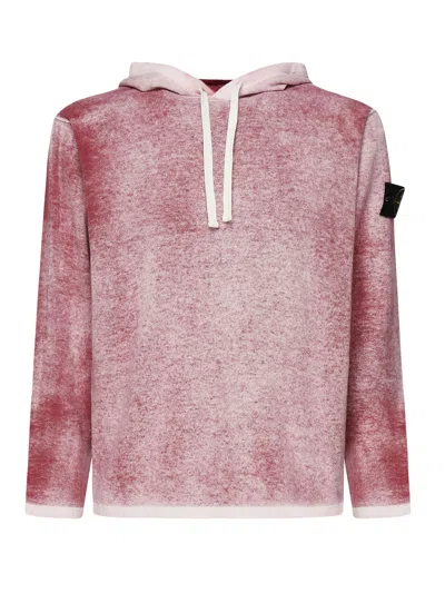 STONE ISLAND COTTON SWEATER WITH AIRBRUSHED INTERIOR