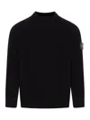 Stone Island Logo Sweatshirt In Black