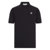 Stone Island Black Piquet Polo Shirt