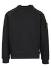 Stone Island Cotton Sweatshirt Sweatshirts Blue In Black