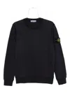 Stone Island Light Rws Pure Wool Sweater In Black